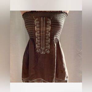 ✨SOLD✨ Abercrombie & Fitch brown top with adjustable straps size large